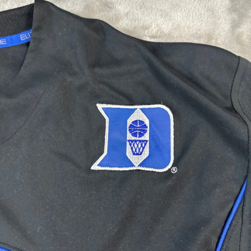Nike Duke Blue Devils Elite Team Basketball Shooting Shirt Black XL Long Sleeve